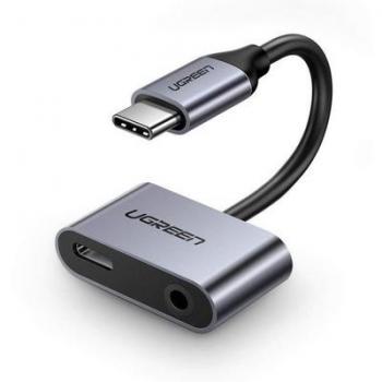 Adaptador USB-C 2 en 1 de Carga y Audio Ugreen - 1,5 A