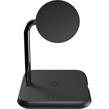 ZENS Aluminium Wireless Charger 3-in-1 MagSafe Compatible Black