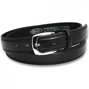 Ossi forrado en piel de 28 mm de cinturón para niños - negro 4XS