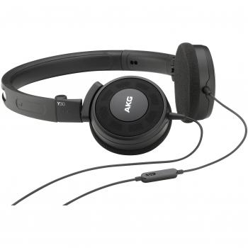 AKG Y30UBLK - Auriculares de diadema abiertos con controles y micrófono en línea