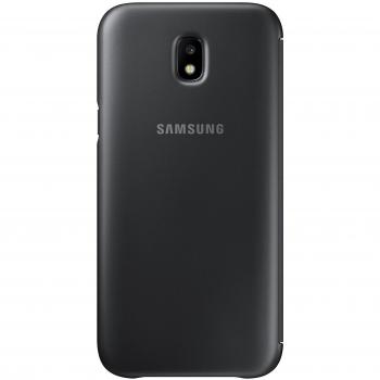 SAMSUNG Wallet Cover - Funda con Tapa Galaxy J5 2017, Color Negro