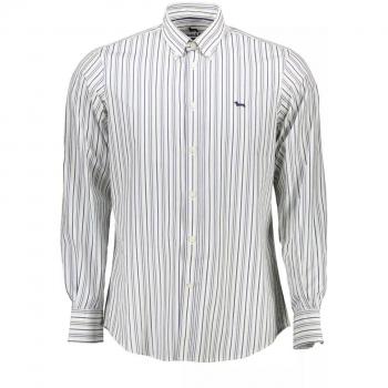 Harmont & Blaine Elegant White Cotton Shirt with Logo Detail - XXL