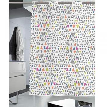 DHestia - Cortina de Baño y Ducha Impermeable con Tratamiento Anti-Moho. Alpine
