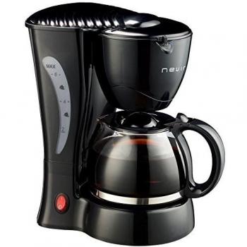 Nevir NVR-1125CM - Cafetera de goteo, 550 W, 6 tazas, color negro