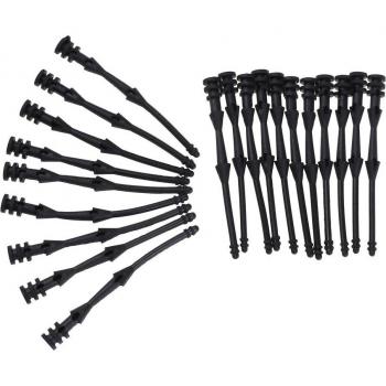 20 Pcs 65mm Tornillo Pin Remache de Caucho para Ventiladores PC con Absorción de Ruido y Montaje Antivibración, Tornillos de Silicona para Reducción de Ruido