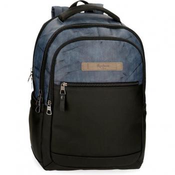Mochila para Portátil Pepe Jeans Ocean con Tres Compartimentos Adaptable para Laptop de 15,6 y Tablet