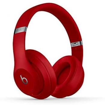 Beats Studio 3 Auriculares Bluetooth Plegables Rojos con cancelación activa de ruido, conexión inalámbrica, diseño ergonómico y batería de larga duración