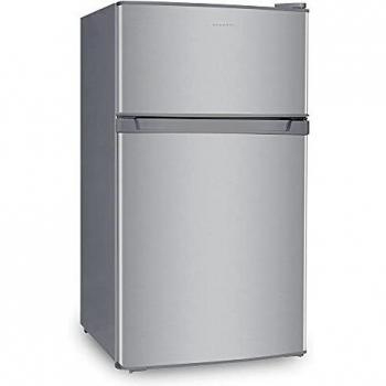 INFINITON Frigorífico FG-203X Table Top - INOX, A+/F, 85 litros, 2 Puertas, Luz LED