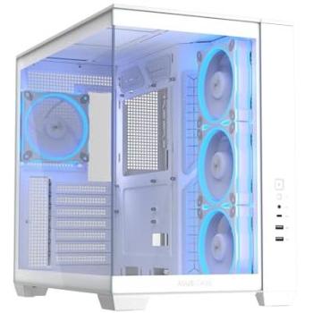 Caja ATX Asus A32 Plus TG ARGB Blanca con Cristal Templado, 4 Ventiladores ARGB y USB-C 10Gbps