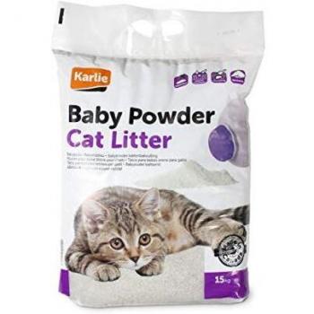 Karlie 501044 Arena Gato Bentonita Extra Absorbente, 15 kg, Gris