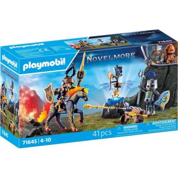 Playmobil Guardia Acorazado Novelmore - Incluye dos caballeros, un caballo y valiosa armadura, juguetes llenos de acción para niños y niñas a partir de 4 años