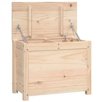 vidaXL Storage Box 60x32x45.5 cm Solid Wood Pine