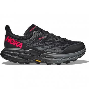 Hoka - Zapatillas de trail running de mujer Speedgoat 5 GORE-TEX negro rojo fresa - Talla 37(1/3)