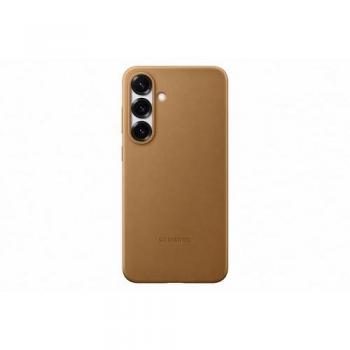 Funda de Cuero Vegano Camel Dorado para Samsung Galaxy S25+
