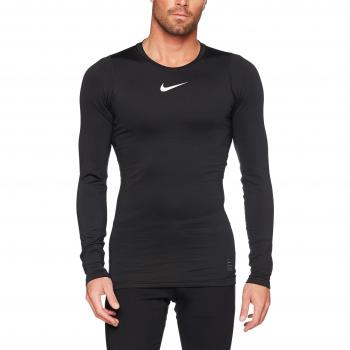 Nike Pro Warm Manga Larga, Otoño-invierno, hombre, color Black/Cool Grey/