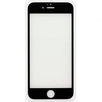 TPC© Protector de Pantalla Completa Cristal, Vidrio Templado 3D Touch Compatible, Borde Biselado, para iPhone 6 Plus, 6S Plus, Negro , Retail Blister