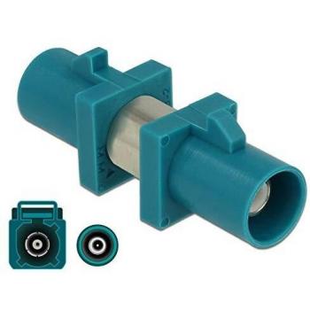 Adaptador FAKRA Z Macho a Macho - Conector RF de 2.96 cm - Color Azul Agua RAL 5021