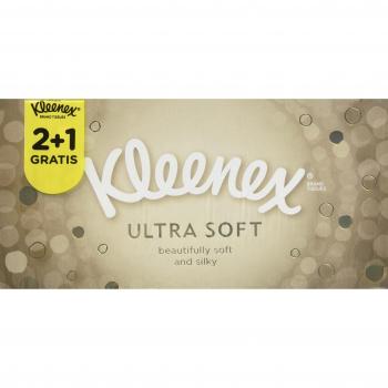 Kleenex Ultra Tejidos Blandos 3 cajas de 80 - Juego de 4