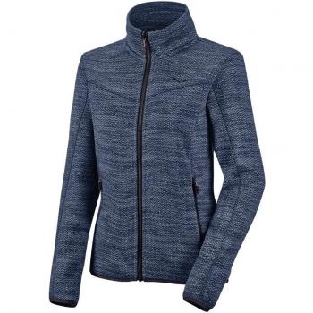 Salewa Fanes Herringb. Pl W Fz - Sudadera para mujer, color gris, talla 50/44
