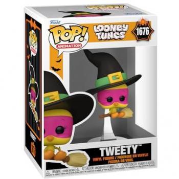 Funko Pop! Animation: Looney Tunes Halloween Tweety Witch - Figura de Vinilo Coleccionable de 9 cm de Piolín como Bruja, Mercancía Oficial, Ideal como Regalo para Niños y Adultos, Fans