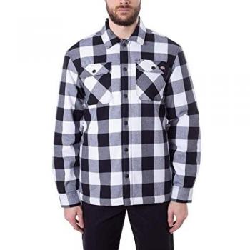 Camisa de manga larga Dickies Sacramento negra para hombre con forro Sherpa