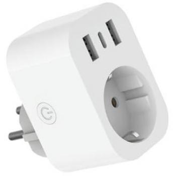 Enchufe Inteligente WiFi Matel 2 USB + 1 Tipo C 16A 230V