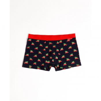 Bóxer de punto para hombre Xmas Tree en color marino con envase especial de bote metálico - Admas