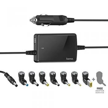 Adaptador Universal de Coche para Notebook Hama 70W, 15-19V, Slim y Ligero