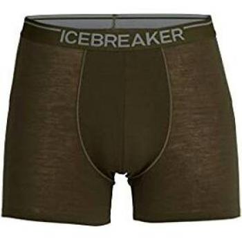 Icebreaker Anatomica Merino Men's Boxers - Breathable, Comfortable, Olive Green, Size XL