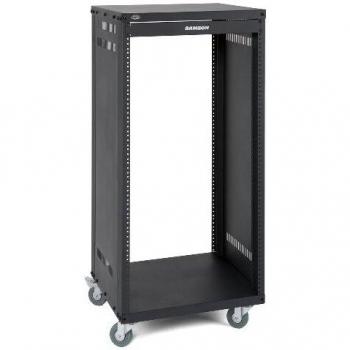 Samson SRK21 Universal 21-Space Rack Stand with Casters