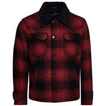 Abrigo de Lana Chore Merchant Rojo para Hombre (XXL)