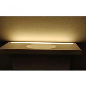 Aplique de Pared LED Blanco con Cargador Inalámbrico USB 5W 3000K