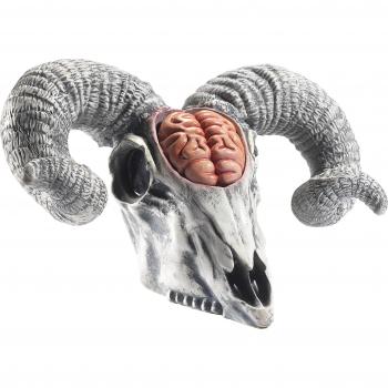 Smiffys-Smiffy'S-RAMS de látex con Cerebro Expuesto, Color Natural, No es Applicable 46900