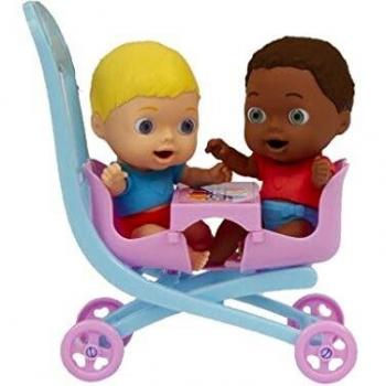Cicciobello - Amigcci Cochecito con Personaje, Lleva a pasear a Tus Hijos con el Cochecito Doble, Kit para la Papa, para niñas a Partir de 3 años, CC019000, Giochi Preziosi