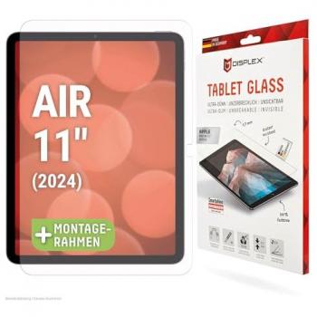 Protector de Pantalla de Cristal Templado E.V.I. DISPLEX para iPad Air 11 (2024), Resistente a Rayones y Golpes, Instalación Sencilla
