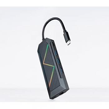 Nanocable Hub USBC 8en1 USB+USBC+HDMI+RJ+TF+SD