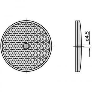 Reflector Redondo Sick D=83mm para Sensores Retroreflectivos C110
