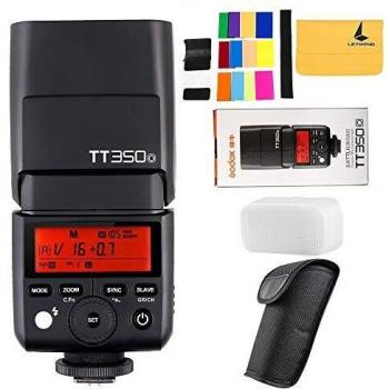 Godox TT350O 2,4 G HSS 1/8000s TTL GN36 Camara Flash Speedlite para Olympus/Panasonic E-M10II,E-M5II,E-M1,E-PL8,E-PL7,E-PL6,E-PL5,DMC-CX85,DMC-G7,DMC-GF1,DMC-LX100 Mirrorless Digital Camera