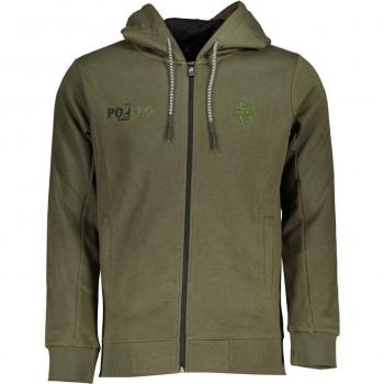 U.S. Polo Assn. Men's Elegant Green Hooded Long-Sleeve Sweatshirt - XXL