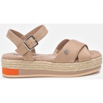 Sandalias de plataforma Refresh 171539 para mujer en color beige