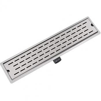 vidaXL Desagüe Lineal Ducha Líneas 630x140 mm Flujo 40 L/min Acero Inoxidable