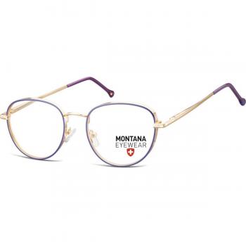 Montana Eyewear MM589 MM589A Armazones y Gafas Recetadas para Hombre Color Purple con Lentes de 52