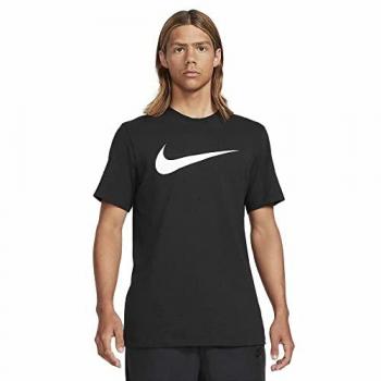 Camiseta de manga larga Nike Sportswear Icon Swoosh para hombre, color negro, talla S