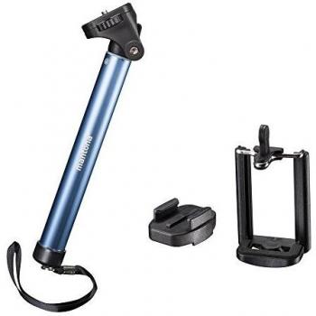 Mantona 20534 - Monopie para Selfie, Azul