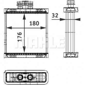 Radiador de calefacción MAHLE ORIGINAL AH 75 000P