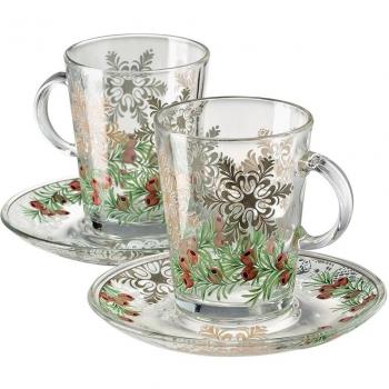 Hutschenreuther 02549-729558-48736 de invierno con el romance Set de 2 vasos, 2-juego de piezas, 0.27 L