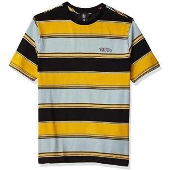 Volcom Chromatic Crew S/S Camiseta, Niños, Cool Blue, L
