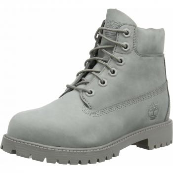 Timberland Unisex Kids 6 Inch Premium Waterproof (Junior) Lace up Boots, Medium Grey Nubuck, 36 EU UK