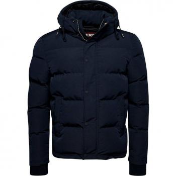 Superdry Everest Short Puffer Jacket Nordic Chrome Navy XXL