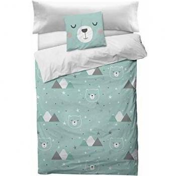 NORKIDS Funda nórdica Mountain Aqua Cama 90